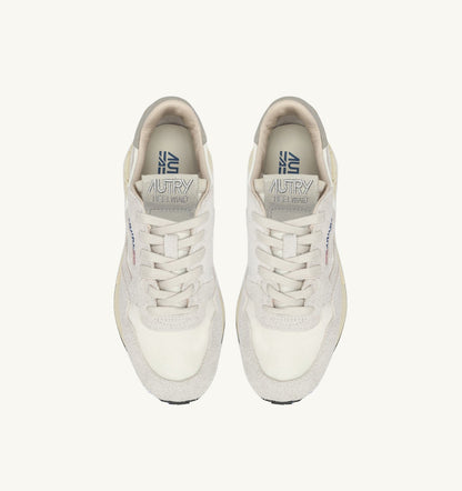 AUTRY REELWIND LOW SNEAKERS IN BEIGE NYLON AND SUEDE