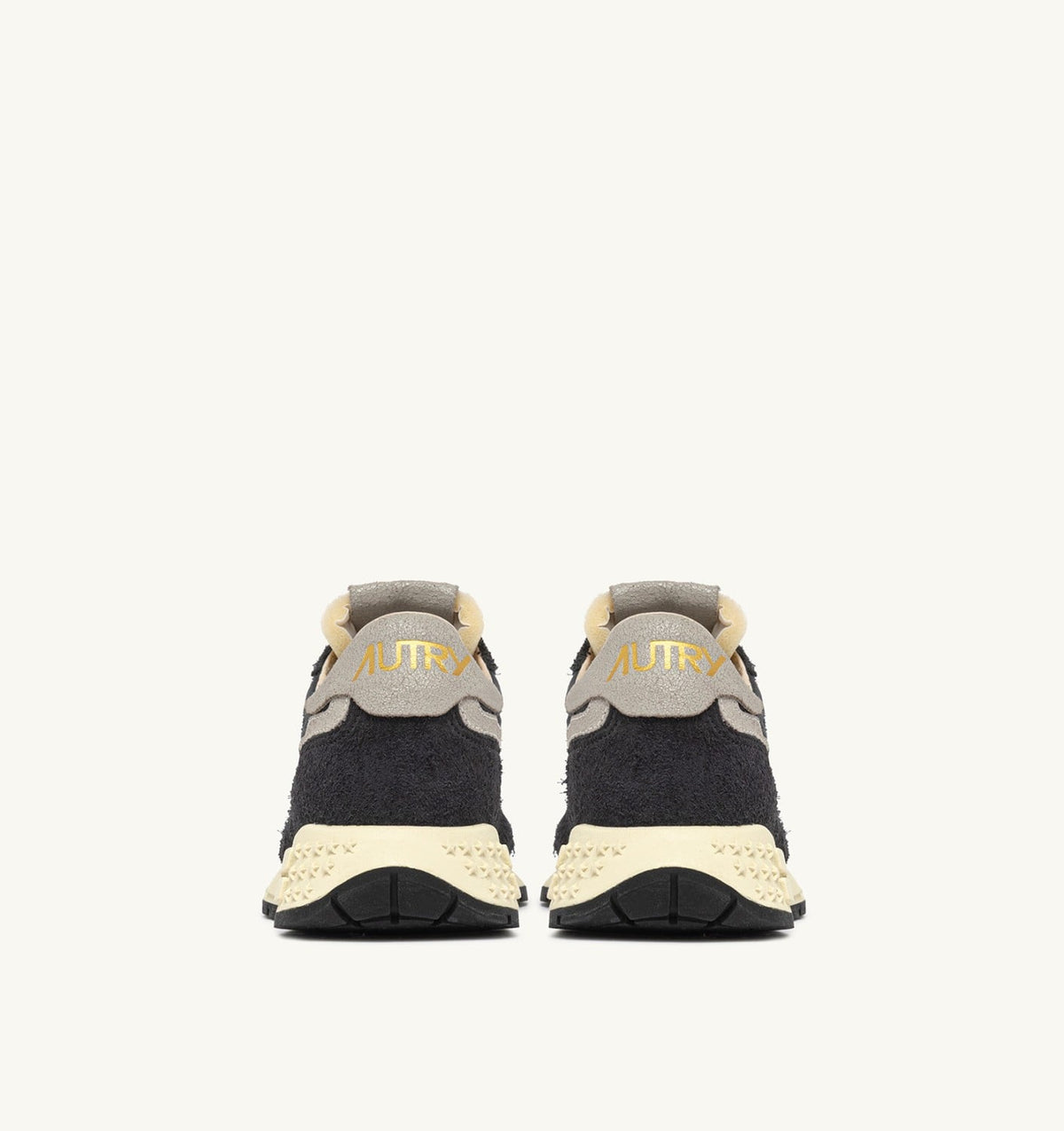 AUTRY REELWIND LOW SNEAKERS IN BLACK NYLON AND SUEDE
