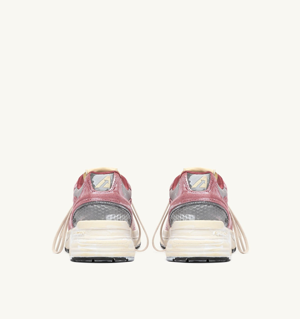 AUTRY HYPERWAY SUPER VINTAGE SNEAKERS IN BABOL AND SILVER SUEDE