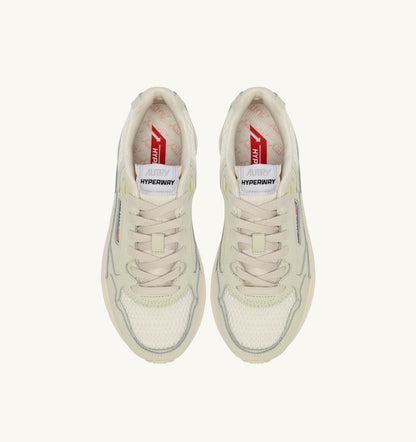 AUTRY HYPERWAY SNEAKERS IN WHISPER WHITE NAPA LEATHER AND MESH