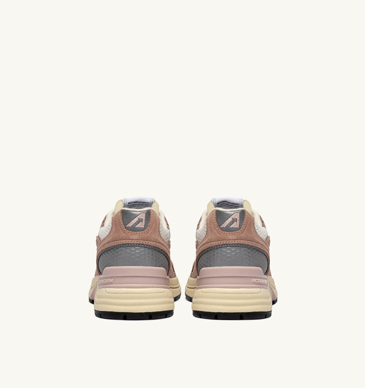 AUTRY HYPERWAY SNEAKERS IN SILK AND WHITE SUEDE AND MESH
