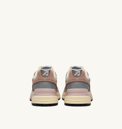 AUTRY HYPERWAY SNEAKERS IN SILK AND WHITE SUEDE AND MESH