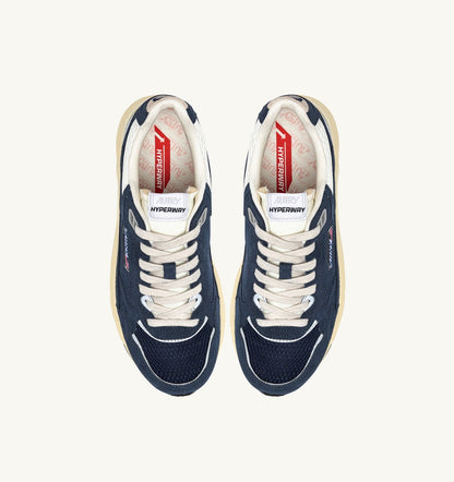 AUTRY HYPERWAY SNEAKERS IN BLUETTE AND MARSHMALLOW MESH AND SUEDE