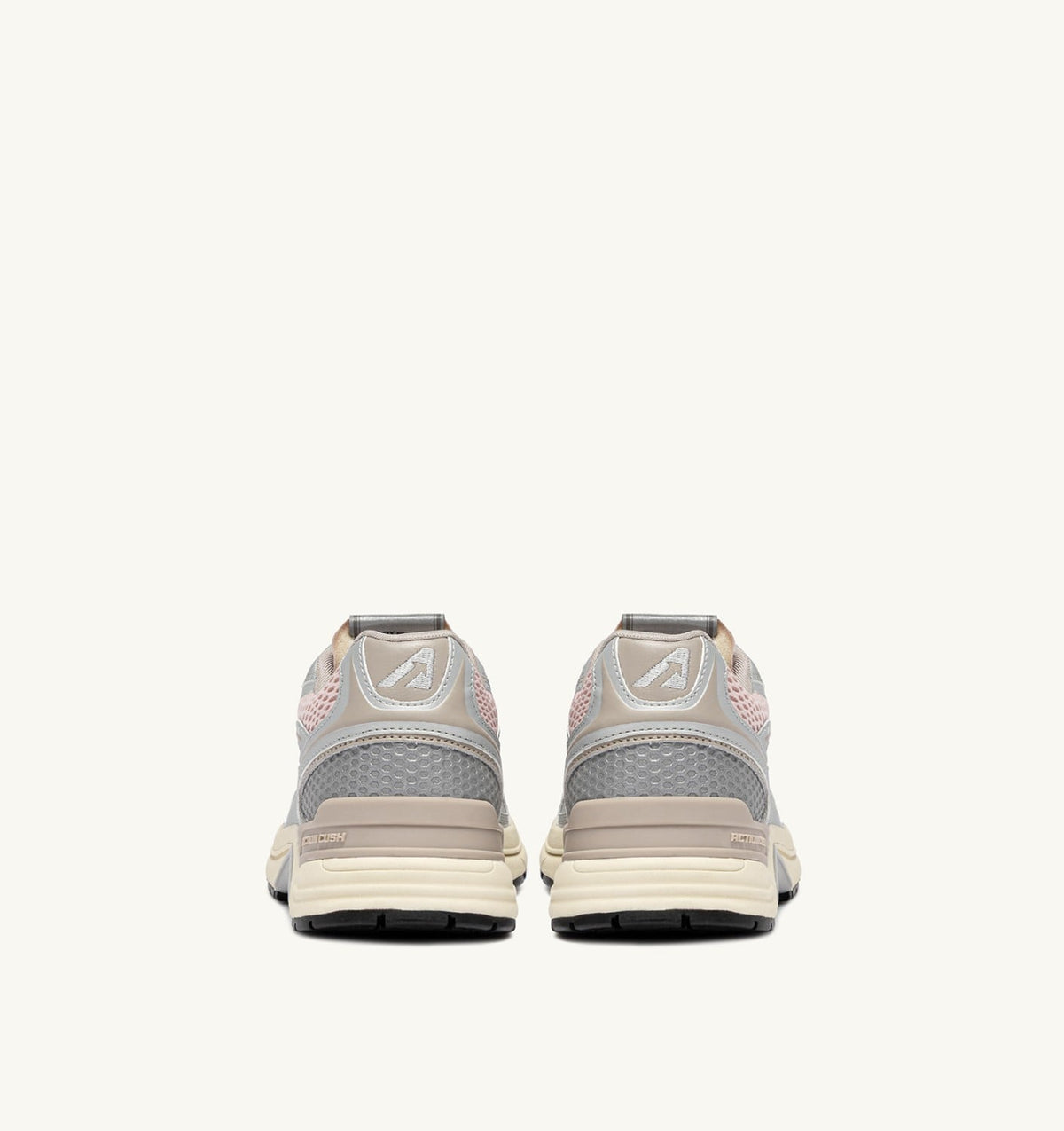 AUTRY HYPERWAY SNEAKERS IN SILVER, POWDER AND FEATHER GRAY SYNTHETIC LEATHER AND MESH