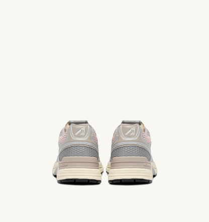 AUTRY HYPERWAY SNEAKERS IN SILVER, POWDER AND FEATHER GRAY SYNTHETIC LEATHER AND MESH