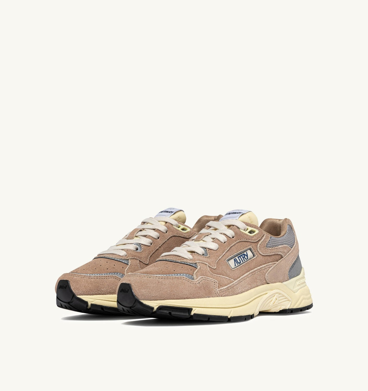 AUTRY HYPERWAY SNEAKERS IN SOUTHERN MOONLIGHT AND SILVER MESH AND SUEDE