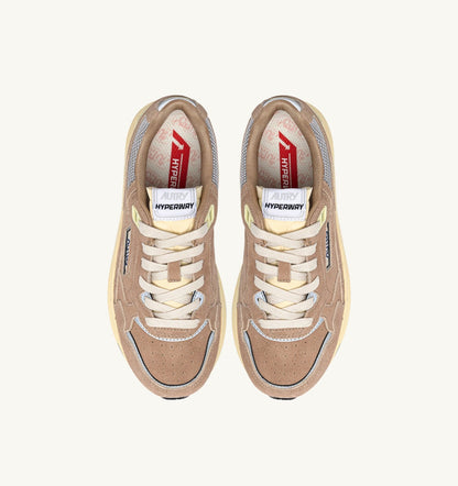 AUTRY HYPERWAY SNEAKERS IN SOUTHERN MOONLIGHT AND SILVER MESH AND SUEDE
