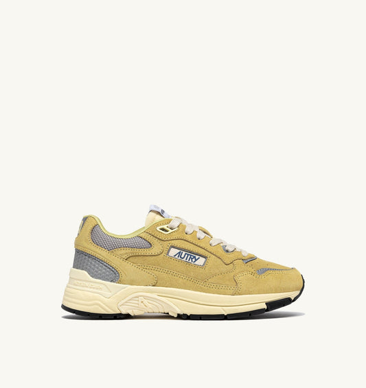 AUTRY HYPERWAY SNEAKERS IN SOUTHERN MOSS AND SILVER MESH AND SUEDE