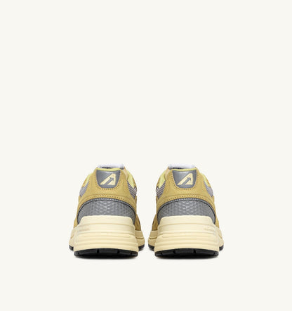 AUTRY HYPERWAY SNEAKERS IN SOUTHERN MOSS AND SILVER MESH AND SUEDE