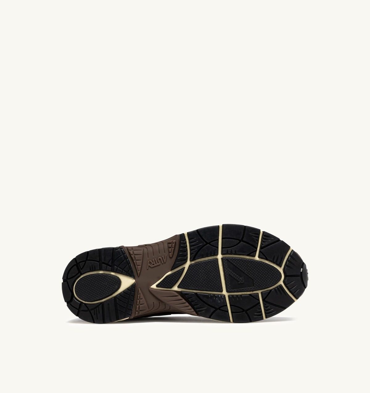 AUTRY HYPERWAY SNEAKERS IN SAND AND BRICK RED MESH AND SUEDE
