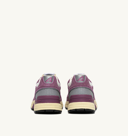 AUTRY HYPERWAY SNEAKERS IN SAND AND FIRENZE MESH AND SUEDE