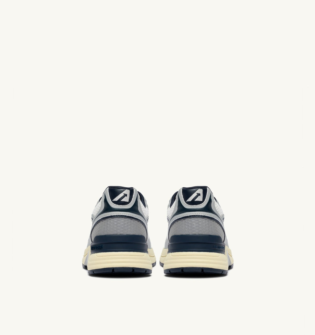 AUTRY HYPERWAY SNEAKERS IN WHITE SILVER AND SPACE SYNTHETIC LEATHER AND MESH