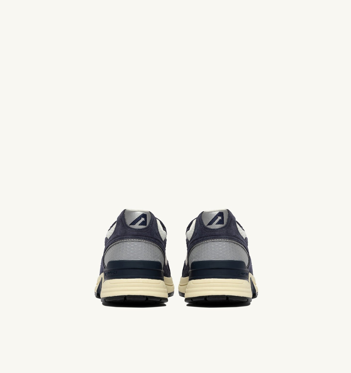 AUTRY HYPERWAY SNEAKERS IN SPACE BLUE COLOR AND SILVER-TONE SUEDE AND MESH