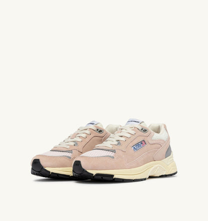 AUTRY HYPERWAY SNEAKERS IN SILK AND MARSHMALLOW MESH AND SUEDE