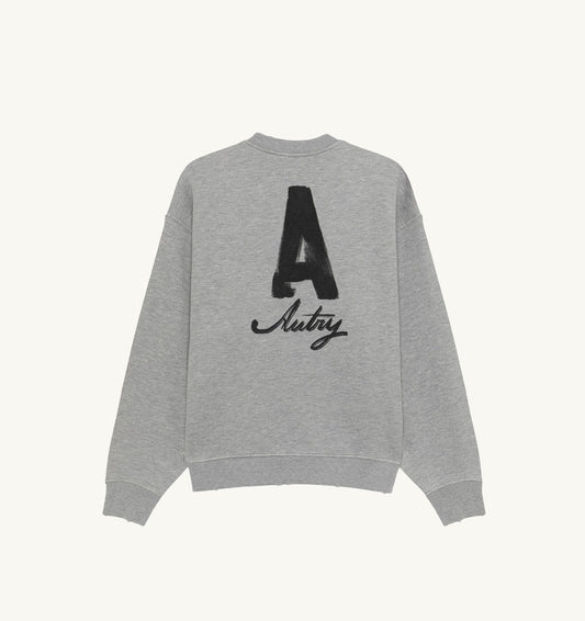 AUTRY HERITAGE SWEATSHIRT WITH WASHED EFFECT UNISEX