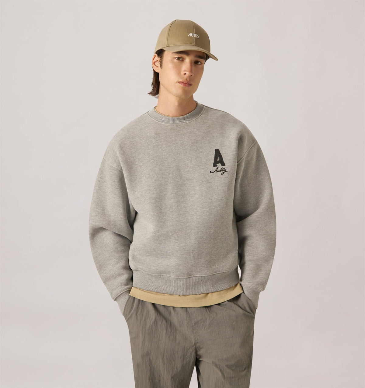 AUTRY HERITAGE SWEATSHIRT WITH WASHED EFFECT UNISEX