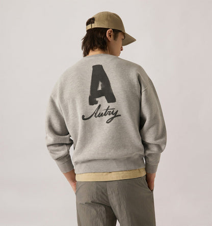 AUTRY HERITAGE SWEATSHIRT WITH WASHED EFFECT UNISEX