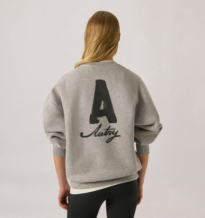 AUTRY HERITAGE SWEATSHIRT WITH WASHED EFFECT UNISEX