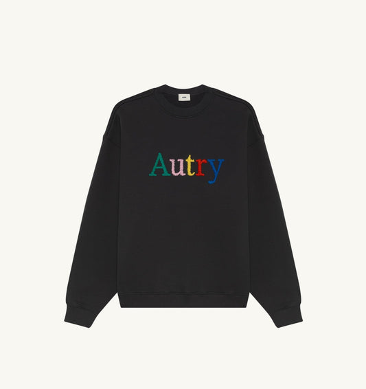 AUTRY SWEATSHIRT WITH MULTICOLOR LOGO UNISEX