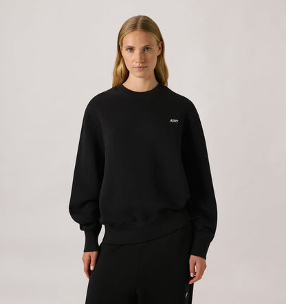 AUTRY CREWNECK SWEATSHIRT WITH EMBROIDERED LOGO FOR WOMAN