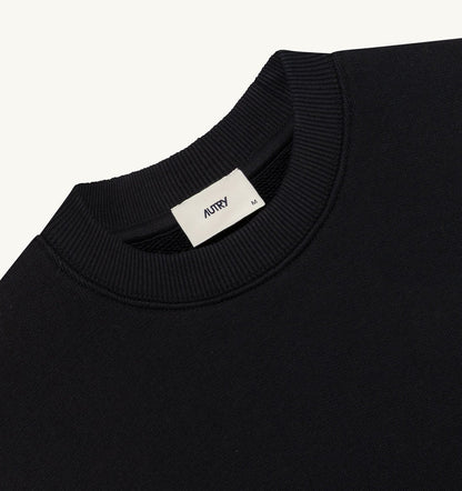 AUTRY CREWNECK SWEATSHIRT WITH EMBROIDERED LOGO FOR WOMAN