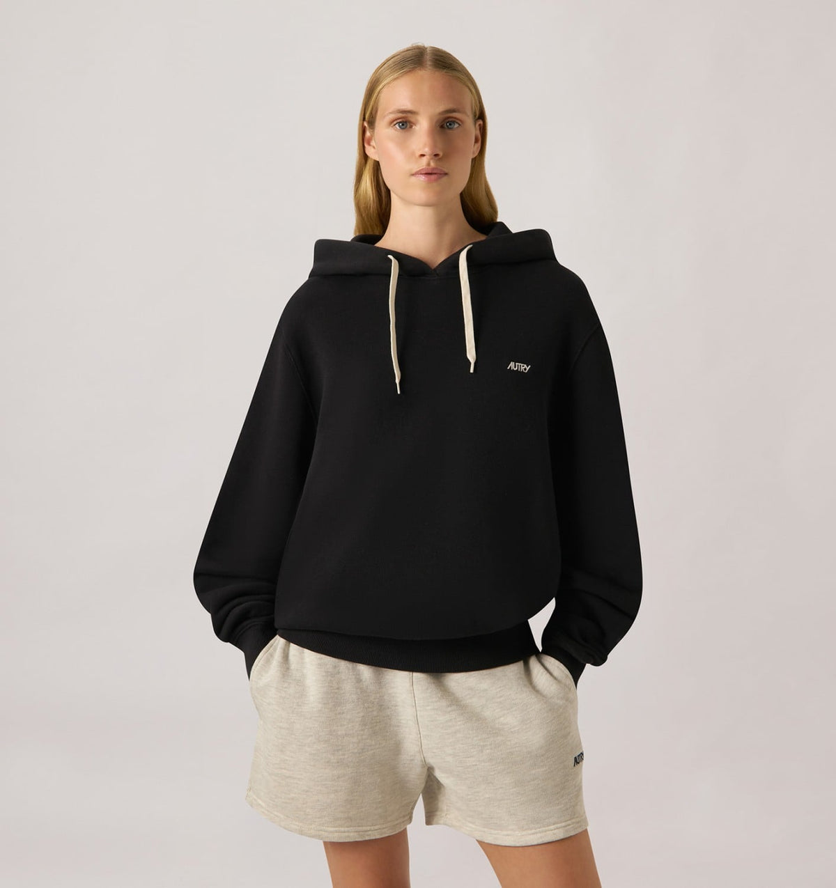 AUTRY HOODIE WITH EMBROIDERED LOGO FOR WOMAN