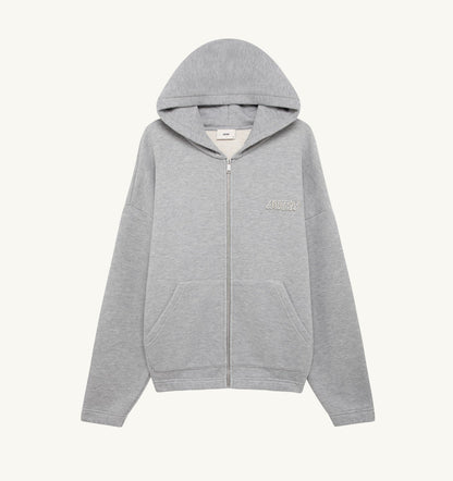 AUTRY TONAL LOGO FULL ZIP HOODIE UNISEX