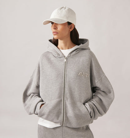 AUTRY TONAL LOGO FULL ZIP HOODIE UNISEX