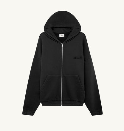 AUTRY TONAL LOGO FULL ZIP HOODIE UNISEX