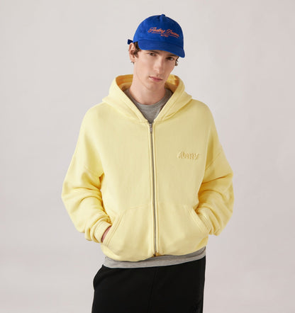 AUTRY TONAL LOGO FULL ZIP HOODIE UNISEX