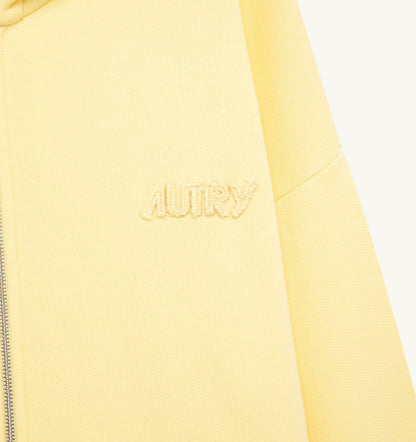 AUTRY TONAL LOGO FULL ZIP HOODIE UNISEX