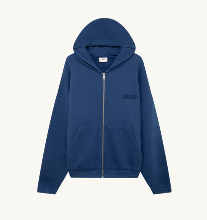 AUTRY TONAL LOGO FULL ZIP HOODIE UNISEX