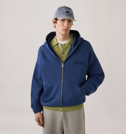 AUTRY TONAL LOGO FULL ZIP HOODIE UNISEX