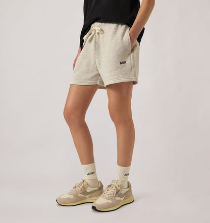 AUTRY EMBROIDERED LOGO SHORTS WOMAN