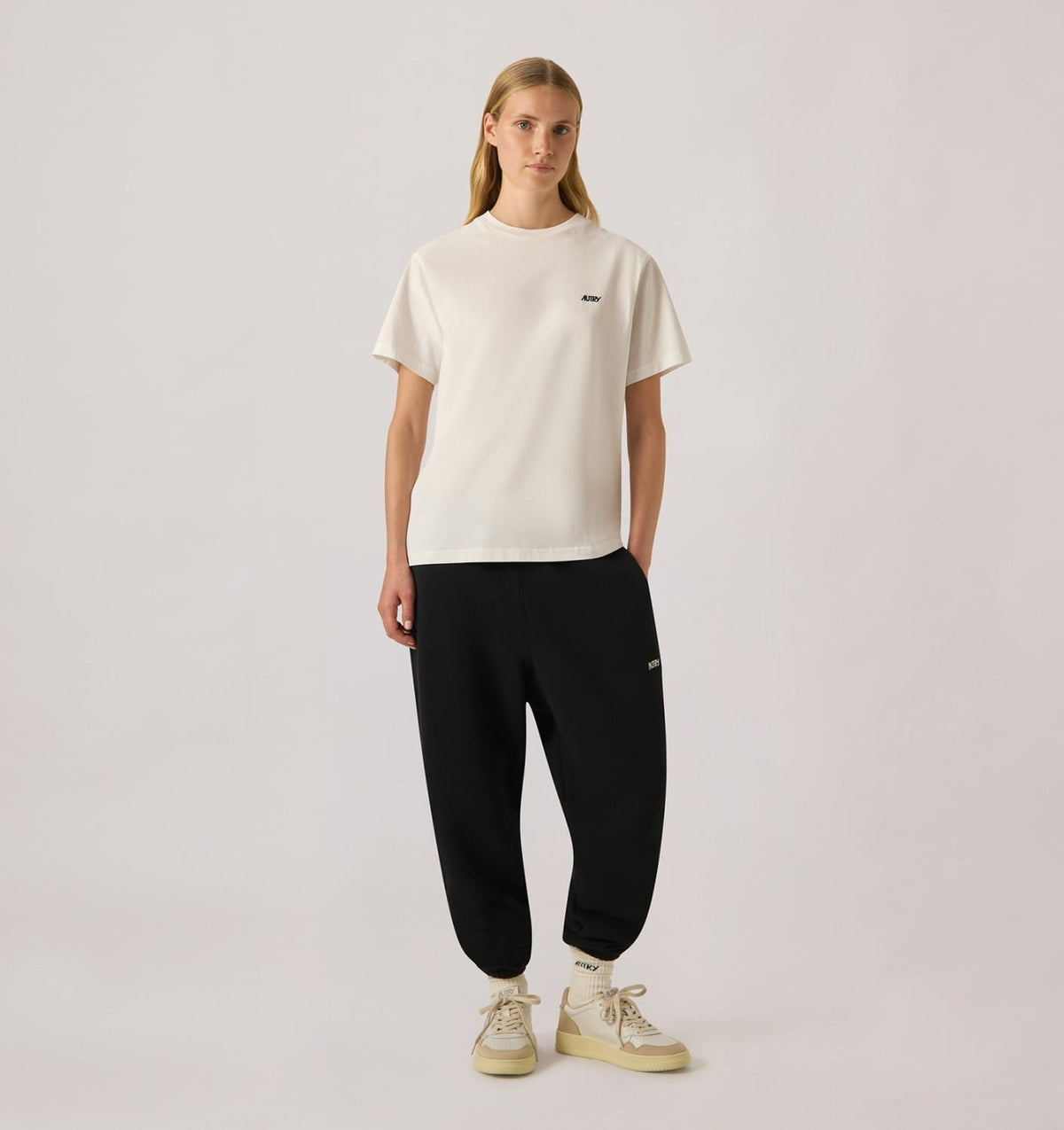 AUTRY SWEATPANTS WITH EMBROIDERED LOGO FOR WOMAN