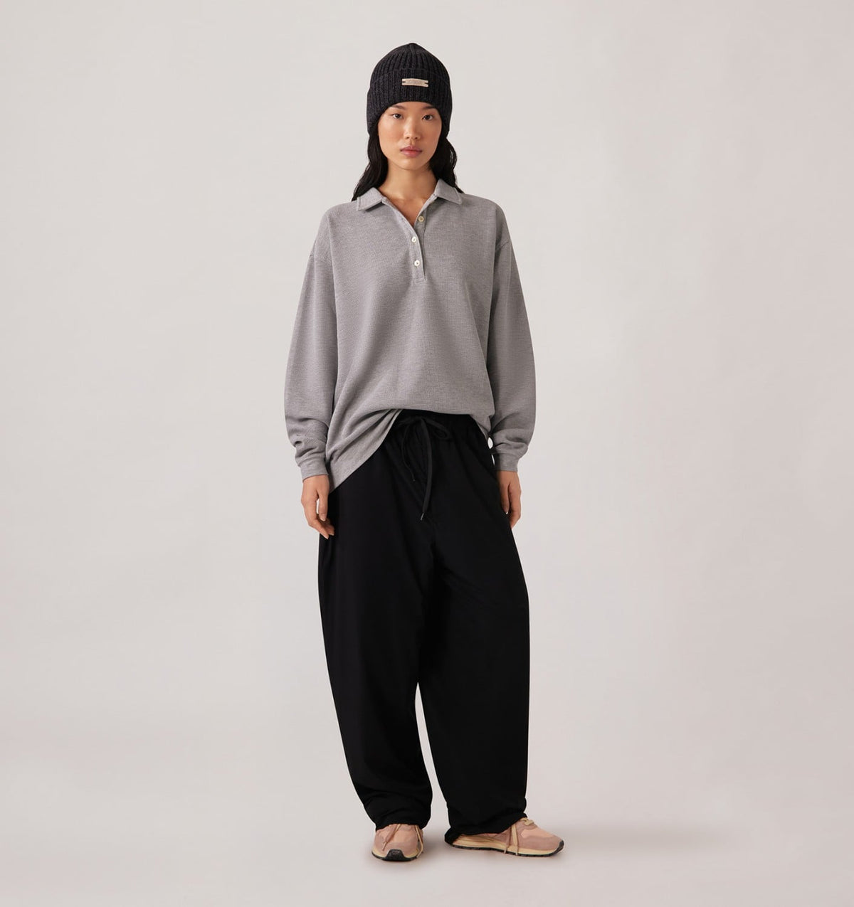 AUTRY TONAL LOGO NYLON PANTS UNISEX