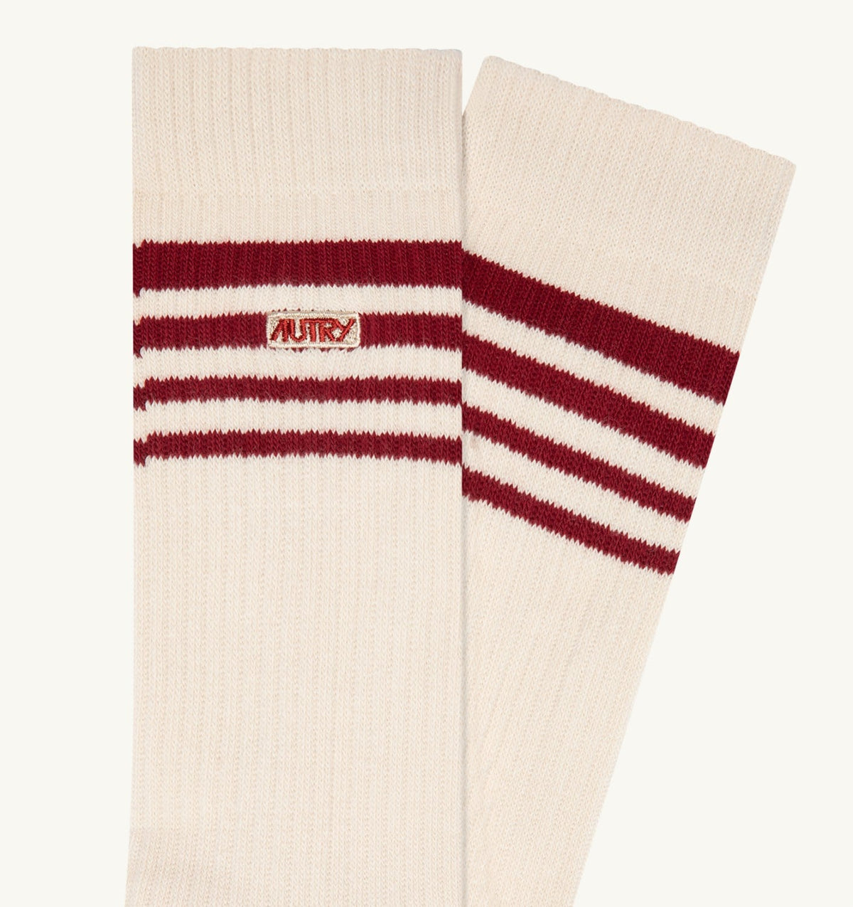 AUTRY JACQUARD SOCKS WITH LOGO AND STRIPES UNISEX
