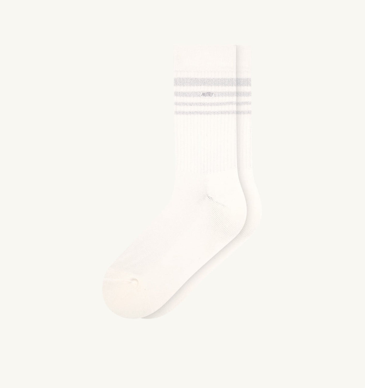 AUTRY LUREX JACQUARD SOCKS WITH LOGO AND STRIPES UNISEX