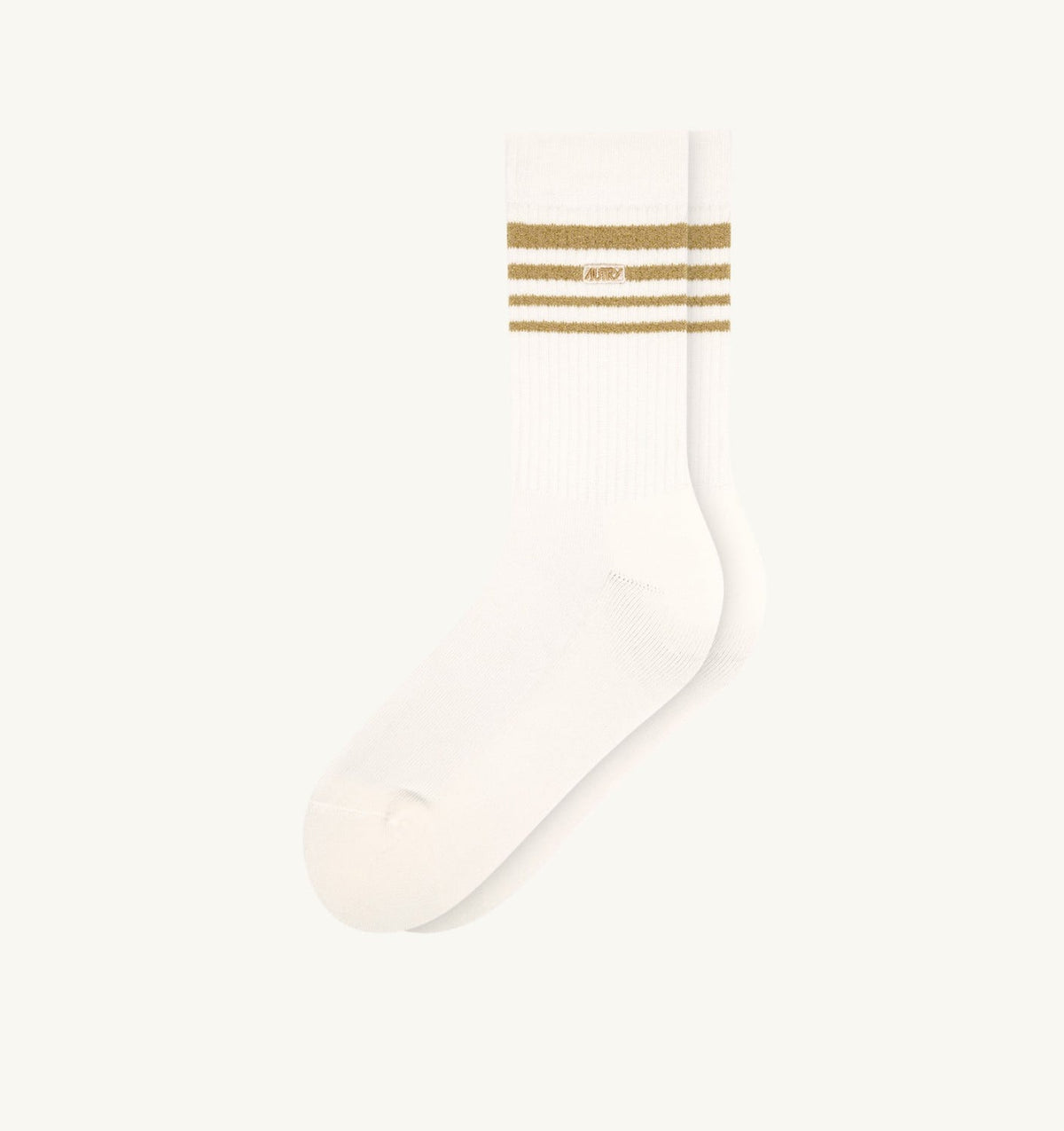 AUTRY LUREX JACQUARD SOCKS WITH LOGO AND STRIPES UNISEX