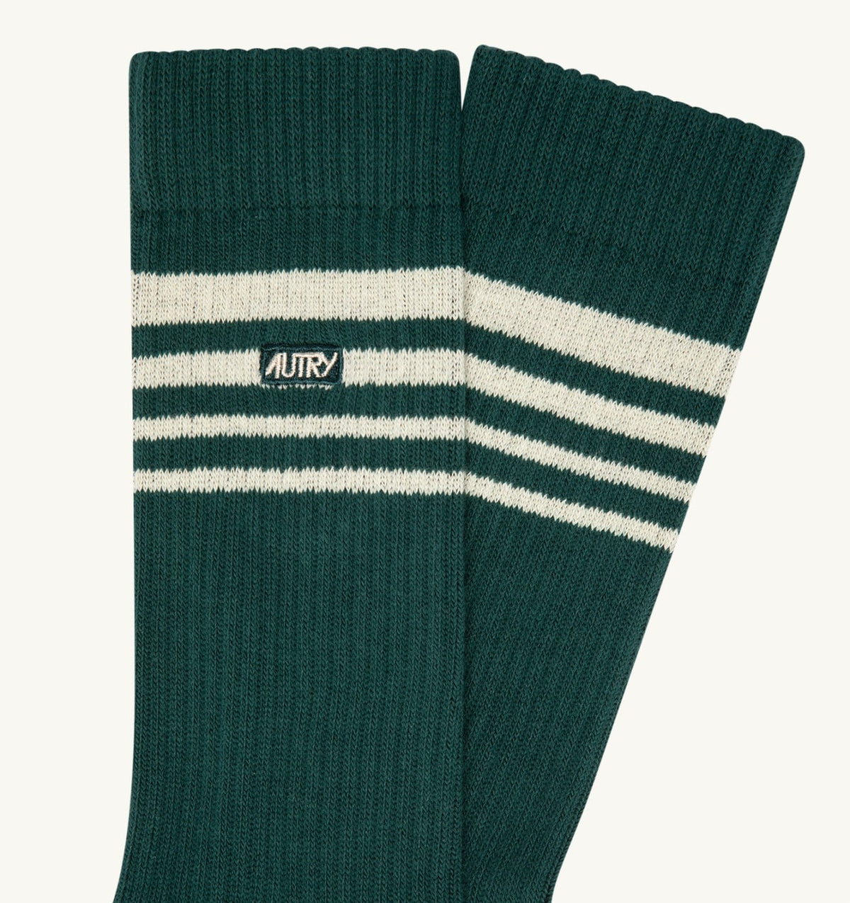 AUTRY SOCKS WITH EMBROIDERED LOGO AND STRIPES UNISEX