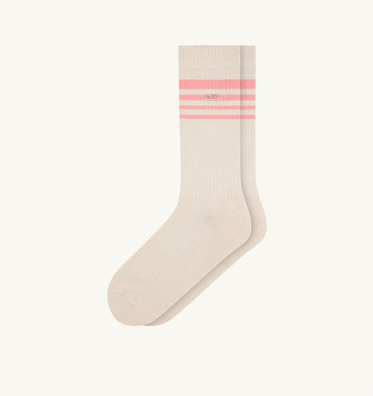AUTRY SOCKS WITH EMBROIDERED LOGO AND STRIPES UNISEX