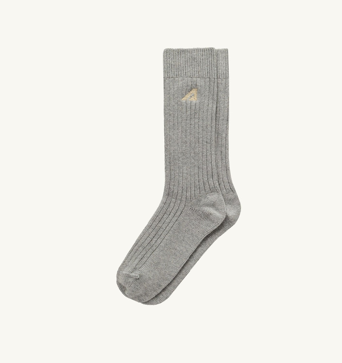 AUTRY RIBBED EMBROIDERED LOGO SOCK UNISEX