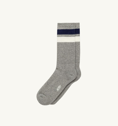 AUTRY STRIPED JACQUARD LOGO SOCK UNISEX