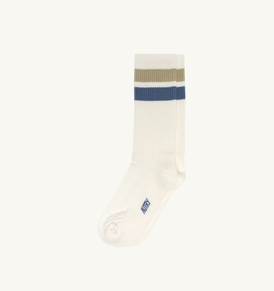 AUTRY STRIPED JACQUARD LOGO SOCKS UNISEX
