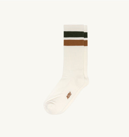 AUTRY STRIPED JACQUARD LOGO SOCKS UNISEX