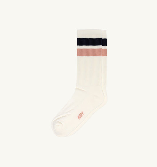AUTRY STRIPED JACQUARD LOGO SOCKS UNISEX
