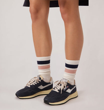 AUTRY STRIPED JACQUARD LOGO SOCKS UNISEX