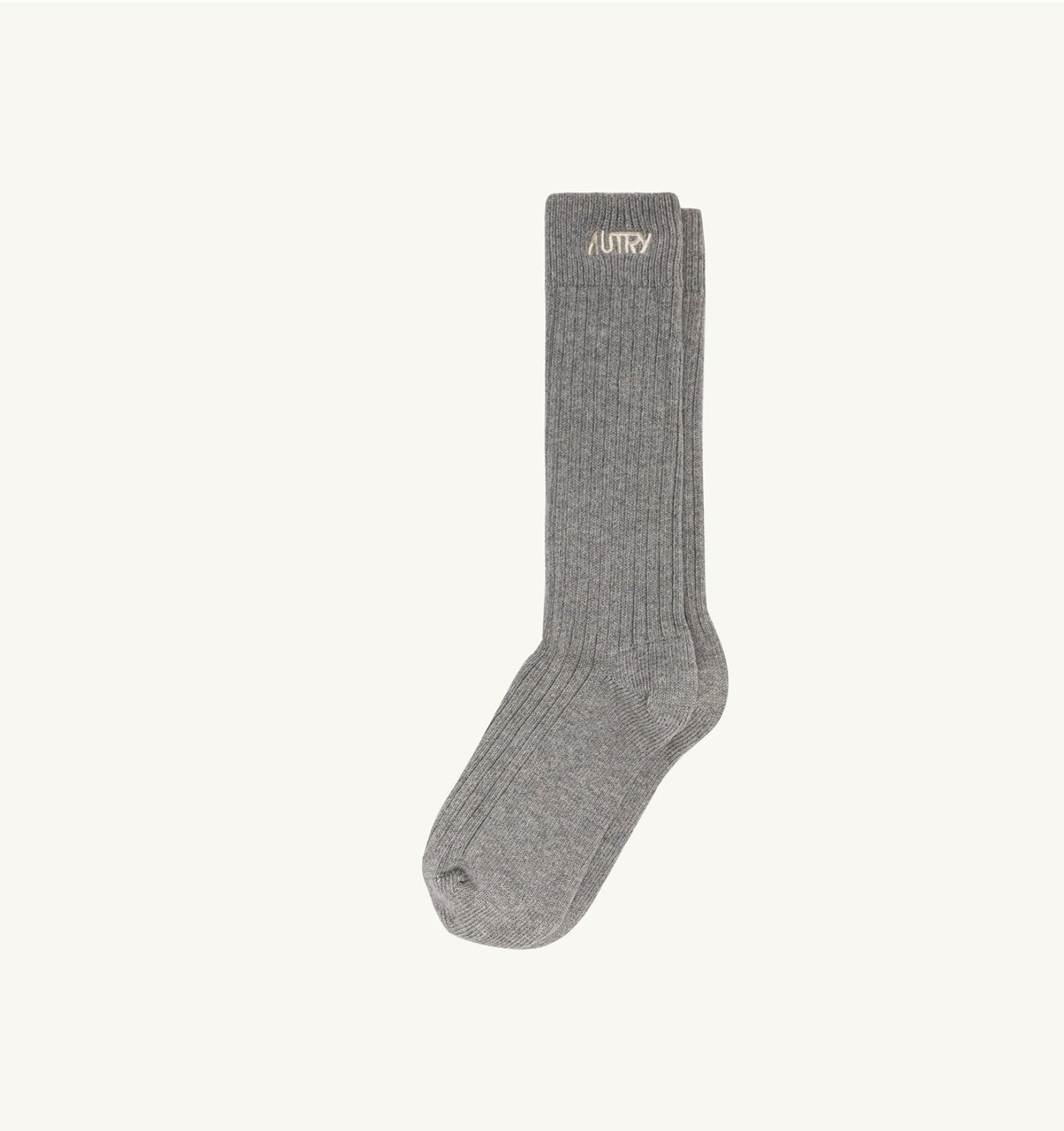 AUTRY RIBBED SOCKS WITH EMBROIDERED LOGO UNISEX