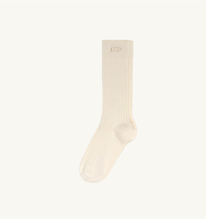 AUTRY RIBBED SOCKS WITH EMBROIDERED LOGO UNISEX