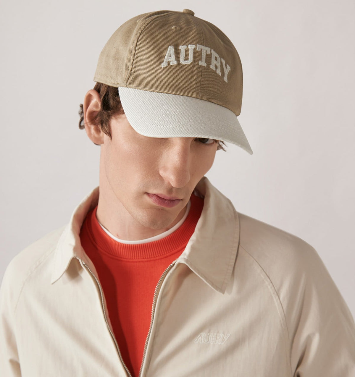 AUTRY BI-COLOR BASEBALL CAP WITH EMBROIDERY LOGO UNISEX